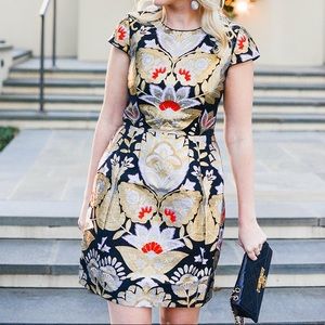 TED BAKER Imoen Opulent Orient Jacquard Dress NEW